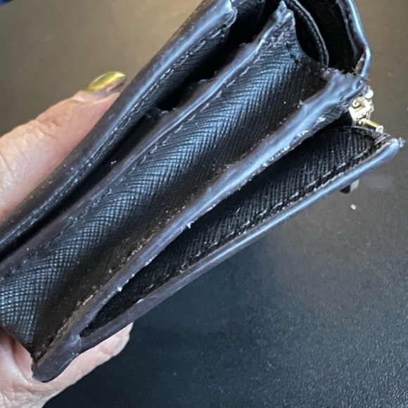 💜💜 BUNDLE for Dottie3121 MK Brown Leather Card Holder & Anne Klein - Picture 5 of 12